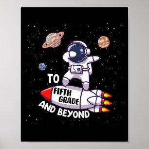 Back To Fifth Grade And Beyond-fun First Day Of Sc Poster