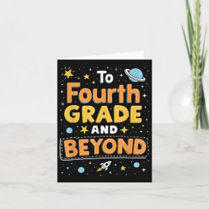 Back To Fourth Grade And Beyond Funny First Day Of Card