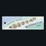 Back To Mathematics Ruler<br><div class="desc">Awesome fun, colourful flowing pastel ruler design, for the student who knows the importance of getting back to mathematics success and achievement with 100% results. Mathematics builds knowledge power throughout our learning journey. Embrace it, don't fear it.</div>