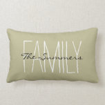 Back to Nature Green Family Personalised Lumbar Cushion<br><div class="desc">This design was created though digital art. It may be personalised in the area provided. Contact me at colorflowcreations@gmail.com if you with to have this design on another product. Purchase my original abstract acrylic painting for sale at www.etsy.com/shop/colorflowart. See more of my creations or follow me at www.facebook.com/colorflowcreations, www.instagram.com/colorflowcreations, www.twitter.com/colorflowart,...</div>
