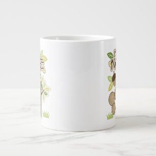 Back to Nature with Tree and Acorns Large Coffee Mug