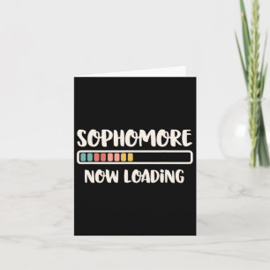 Back To School 10th Grade 10 Sophomore Now Loading Card