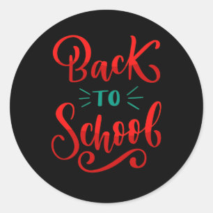 Back To School 17 Classic Round Sticker