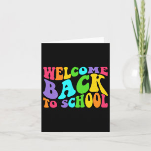 Back To School 1st Day Of School Students Teacher Card