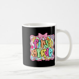 Back to school 1st grade first grade preppy coffee mug