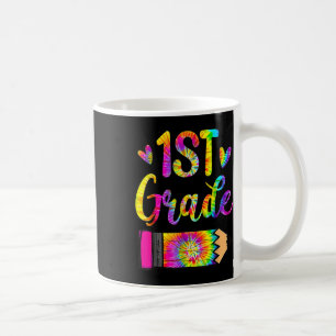 Back To School 1st Grade Teacher Tie Dye  Coffee Mug