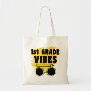Back To School 1st Grade Vibes Shirt First Day Tote Bag