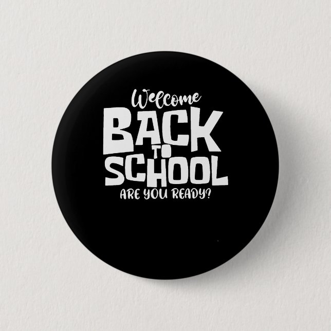 Back To School 2024-2025  6 Cm Round Badge (Front)