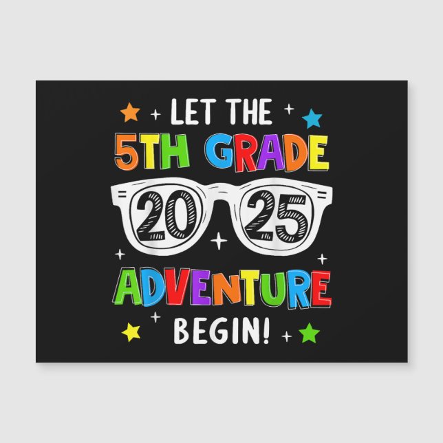 Back To School 2025 Let The 5th Grade Adventure Be (Front)
