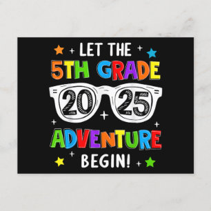 Back To School 2025 Let The 5th Grade Adventure Be Enclosure Card