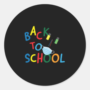 Back To School 2 Classic Round Sticker