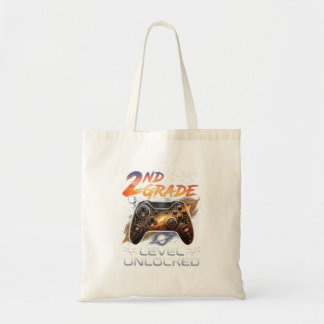 Back To School 2nd Grade Boys Gamer Kids First Day Tote Bag