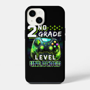 Back to School 2nd Grade Boys Gamer Level Unlocked iPhone 14 Case