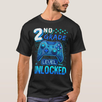 Back To School 2Nd Grade First Day Level Unlocked T-Shirt