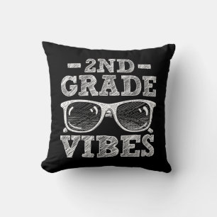 Back To School 2nd Grade Vibes Cushion