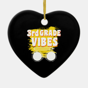Back To School 2nd Grade Vibes Shirt First Day Kid Ceramic Ornament