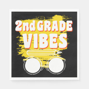 Back To School 2nd Grade Vibes Shirt First Day Kid Napkin