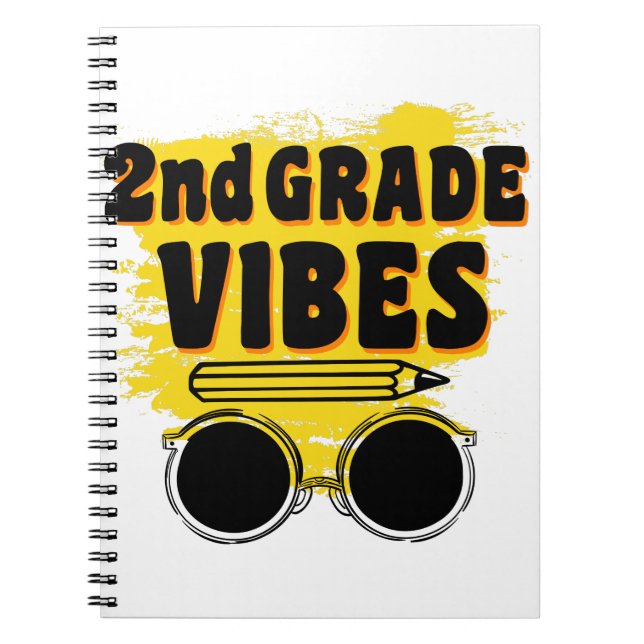 Back To School 2nd Grade Vibes Shirt First Day Kid Notebook (Front)