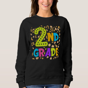 Back To School 2nd Second Grade Teacher Student Ki Sweatshirt