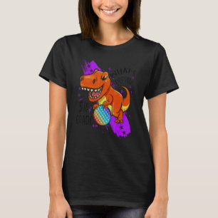 Back To School 3rd Grade Dinosaur Rex Pop It Fi T-Shirt