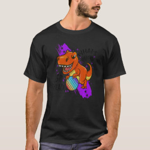 Back To School 3rd Grade Dinosaur Rex Pop It Fidge T-Shirt