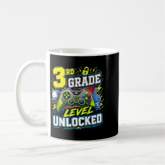 Back To School 3rd Grade Grade Unlocked Gamer Kids Coffee Mug