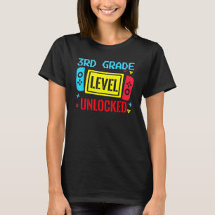 Back To School 3rd Grade Level Unlocked Video Game T-Shirt