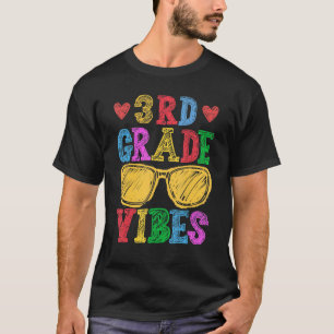 Back To School 3rd Grade Vibes  First Day Teacher  T-Shirt