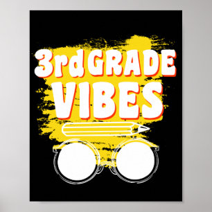 Back To School 3rd Grade Vibes Shirt First Day kid Poster