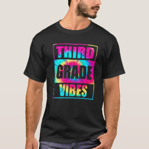 Back To School 3rd Grade Vibes Teachers Kids Tie T-Shirt