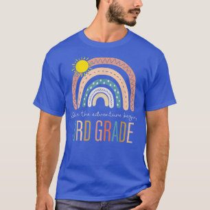 Back To School 3rd Grade Where The Adventure Begin T-Shirt