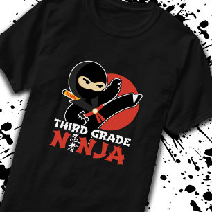 Back To School - 3rd Grader - Third Grade Ninja T-Shirt