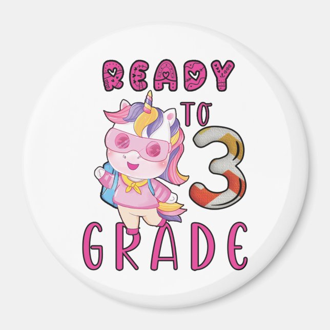 Back To School, 3Th Grade Magnet (Front)