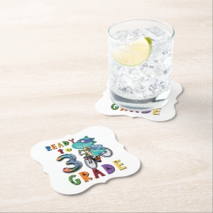 Back To School, 3Th Grade Paper Coaster