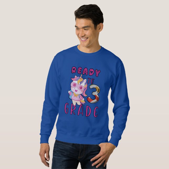 Back To School, 3Th Grade Sweatshirt (Front Full)