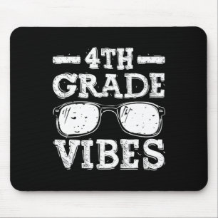 Back To School 4th Grade Vibes Mouse Pad