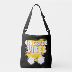 Back To School 4th Grade Vibes Shirt First Day Kid Crossbody Bag