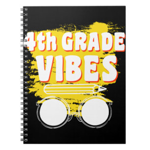 Back To School 4th Grade Vibes Shirt First Day Kid Notebook