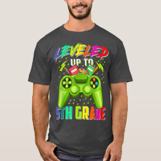 Back To School 5th Grade Gamer Levelled Up To Fift T-Shirt