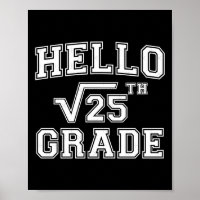 Back To School 5th Grade Math Teacher Square Root