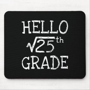 Back To School 5th Grade Square Root Of 25 Math Ki Mouse Pad