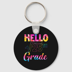 Back To School 5th Grade Square Root Of 25 Math Lo Key Ring