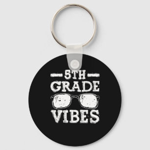 Back To School 5th Grade Vibes Key Ring