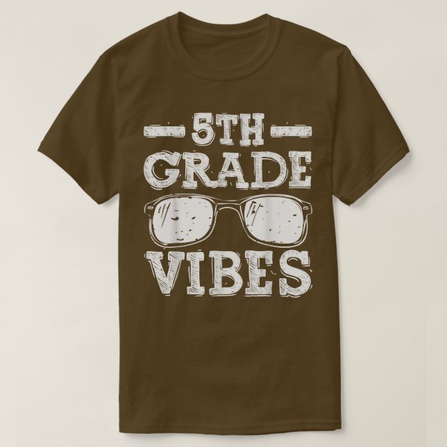 Back To School 5th Grade Vibes Shirt, First Day Te T-Shirt (Design Front)