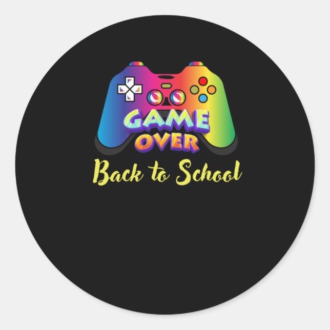 Back To School 6  Classic Round Sticker (Front)