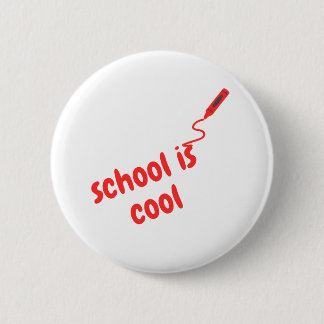Back to school 6 cm round badge