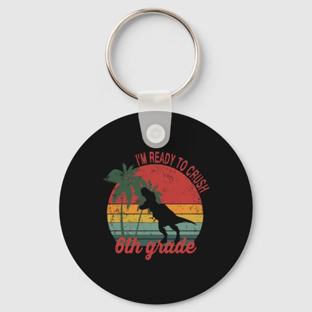 Back To School 6th Grade 1  Key Ring (Front)