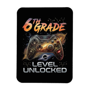 Back to School 6th Grade Boys First Day School Magnet