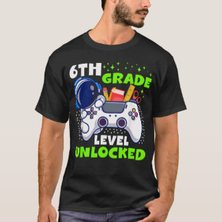 Back To School 6Th Grade Level Unlocked Gamer T-Shirt
