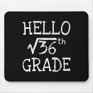 Back To School 6th Grade Square Root Of 36 Math Ki Mouse Pad